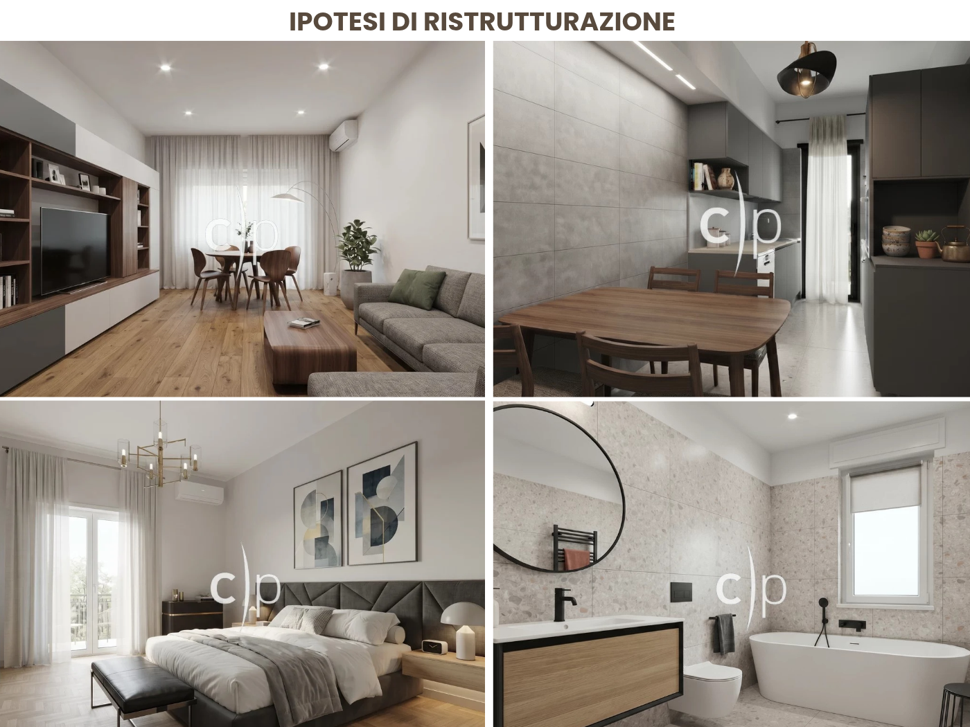 IPOTESI DI RISTRUTTURAZIONE Appartamento Colli Portuensi Largo N. S. di Coromoto
